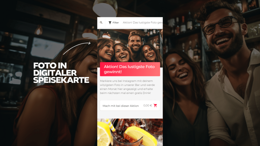 Digitale Speisekarte